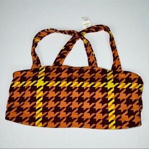 Offline By Aerie Orange Real Me Stretch Xtra Square Neck Sports Bra Size XL NWT